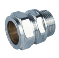 Casquilho Macho 3/4"x18 Niquelado