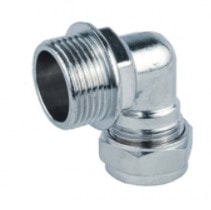 Joelho Macho 1/2"x15 Niquelado