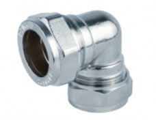 Joelho simples 22 Niquelado