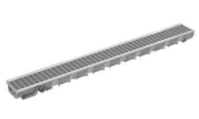 Canal PEGASUS PLUS ONE c/Grelha Cinza 10x3,5x100