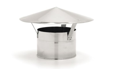 Chapéu VM Inox 304 05 S/ Cone Int. Diam. 125